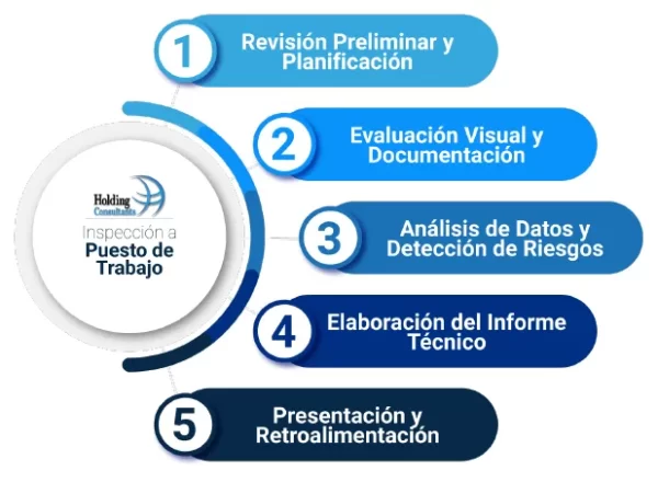 Desarrollo del Servicio Inspección a Puesto de Trabajo